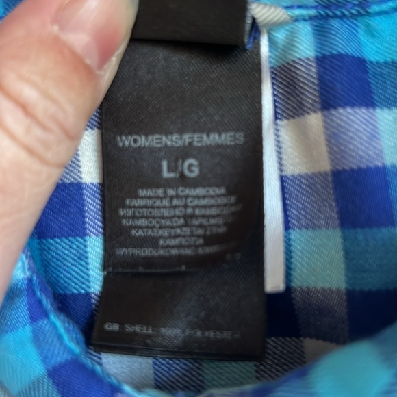 THE NORTH FACE Long Sleeve Plaid Pearl Snap Shirt, Size Large - Picture 3 of 12